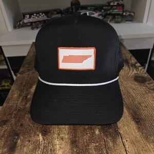 Black Cap with Orange Patch